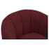 Poltrona Decorativa Sala de Estar Recepção Mavie Base de Ferro Preto Suede Bordo - Amarena Móveis