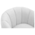 Poltrona Decorativa Sala de Estar Recepção Mavie Base de Ferro Preto Suede Branco - Amarena Móveis