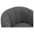 Poltrona Decorativa Sala de Estar Recepção Mavie Base de Ferro Preto Suede Cinza Escuro - Amarena Móveis