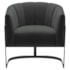 Poltrona Decorativa Sala de Estar Recepção Mavie Base de Ferro Preto Suede Cinza Escuro - Amarena Móveis