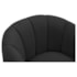 Poltrona Decorativa Sala de Estar Recepção Mavie Base de Ferro Preto Suede Preto - Amarena Móveis
