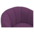 Poltrona Decorativa Sala de Estar Recepção Mavie Base de Ferro Preto Suede Roxo - Amarena Móveis