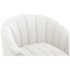 Poltrona Decorativa Sala de Estar Recepção Senna Bouclé Branco - Amarena Móveis
