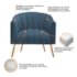 Poltrona Decorativa Sala de Estar Recepção Senna Linho Azul Royal - Amarena Móveis