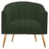 Poltrona Decorativa Sala de Estar Recepção Senna Linho Verde - Amarena Móveis