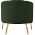 Poltrona Decorativa Sala de Estar Recepção Senna Linho Verde - Amarena Móveis