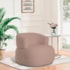 Poltrona Decorativa Sala de Estar Recepção Suiça Linho Rose - Amarena Móveis