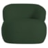 Poltrona Decorativa Sala de Estar Recepção Suiça Linho Verde - Amarena Móveis