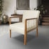 Poltrona Havaí SPZ Decorativa Sala Linho Pérola