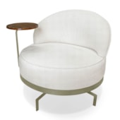 Poltrona Indonésia SPZ Decorativa Sala Boucle Branco