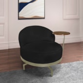 Poltrona Indonésia SPZ Decorativa Sala Boucle Preto
