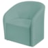 Poltrona Luxo Decorativa Luiza Max Suede Azul Tiffany
