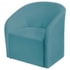 Poltrona Luxo Decorativa Luiza Max Suede Azul Turquesa