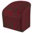 Poltrona Luxo Decorativa Luiza Max Suede Bordo