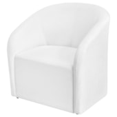 Poltrona Luxo Decorativa Luiza Max Suede Branco