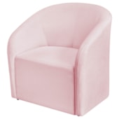 Poltrona Luxo Decorativa Luiza Max Suede Rosa  Bebê