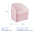 Poltrona Luxo Decorativa Luiza Max Suede Rosa  Bebê