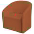 Poltrona Luxo Decorativa Luiza Max Suede Terracota