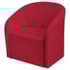 Poltrona Luxo Decorativa Luiza Max Suede Vermelho