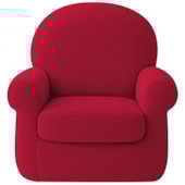 Poltrona Natalina Papai Noel Merry Christmas Suede Verde