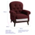 Poltrona Natalina Papai Noel North Pole Suede Bordô