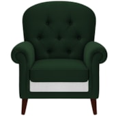 Poltrona Natalina Papai Noel North Pole Suede Verde