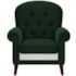 Poltrona Natalina Papai Noel North Pole Suede Verde