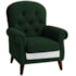 Poltrona Natalina Papai Noel North Pole Suede Verde
