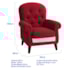 Poltrona Natalina Papai Noel North Pole Suede Vermelho