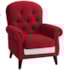 Poltrona Natalina Papai Noel North Pole Suede Vermelho