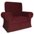 Poltrona Natalina Papai Noel Santa Claus Suede Bordô