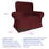 Poltrona Natalina Papai Noel Santa Claus Suede Bordô