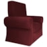 Poltrona Natalina Papai Noel Santa Claus Suede Bordô