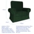 Poltrona Natalina Papai Noel Santa Claus Suede Verde