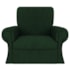 Poltrona Natalina Papai Noel Santa Claus Suede Verde