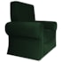 Poltrona Natalina Papai Noel Santa Claus Suede Verde