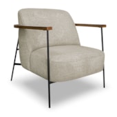 Poltrona Odense SPZ Decorativa Sala Boucle Bege