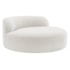 Poltrona Orgânica Chaise Rússia Bouclé Branco - Amarena Móveis