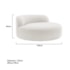 Poltrona Orgânica Chaise Rússia Bouclé Branco - Amarena Móveis