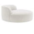 Poltrona Orgânica Chaise Rússia Bouclé Branco - Amarena Móveis