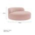 Poltrona Orgânica Chaise Rússia Bouclé Rose - Amarena Móveis