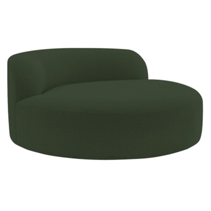 Poltrona Orgânica Chaise Rússia Linho Verde - Amarena Móveis