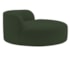 Poltrona Orgânica Chaise Rússia Linho Verde - Amarena Móveis