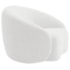 Poltrona Orgânica Luxo Recepção Amore Bouclé Branco