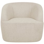 Poltrona Orgânica Luxo Recepção Nuvia Bouclé Bege