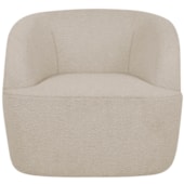 Poltrona Orgânica Luxo Recepção Nuvia Linho Bege
