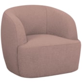 Poltrona Orgânica Luxo Recepção Nuvia Linho Rose