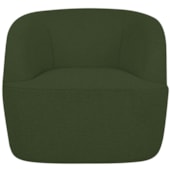 Poltrona Orgânica Luxo Recepção Nuvia Linho Verde