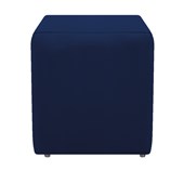Puf Decorativo Pufe Pufs Puf Dado Bel Quadrado Suede Azul Marinho Sala de Estar Recepção Quarto Luxo - AM Decor