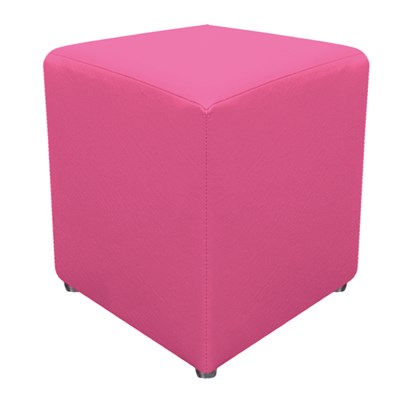 Pufes Puf Puf Banco Banquinho Pufinho Dado Bel Quadrado Corano Pink para Quarto Sala De Estar Recepção Luxo - AM Decor